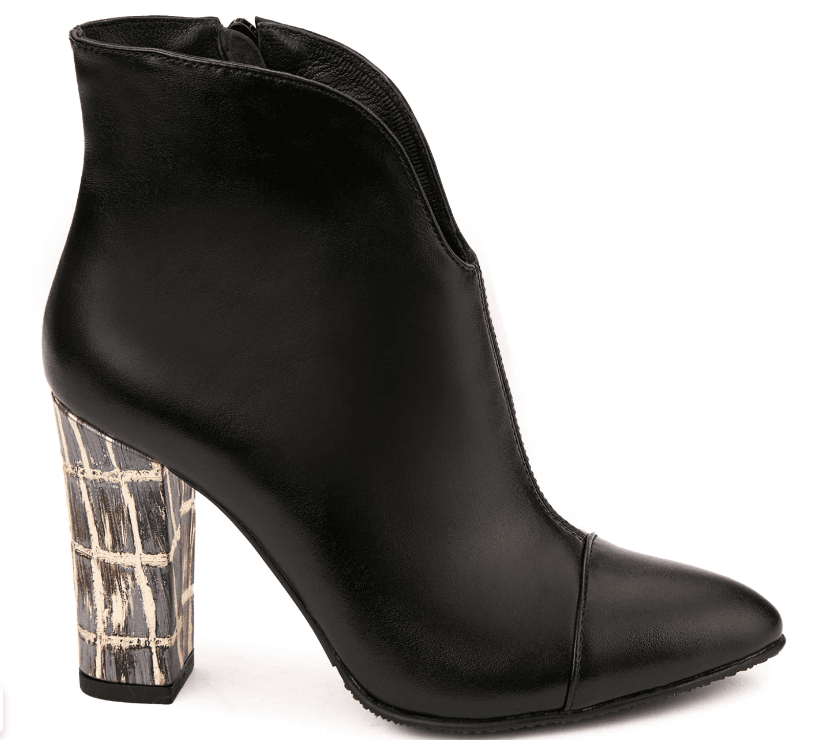 Mosaic Heel Ankle Boot