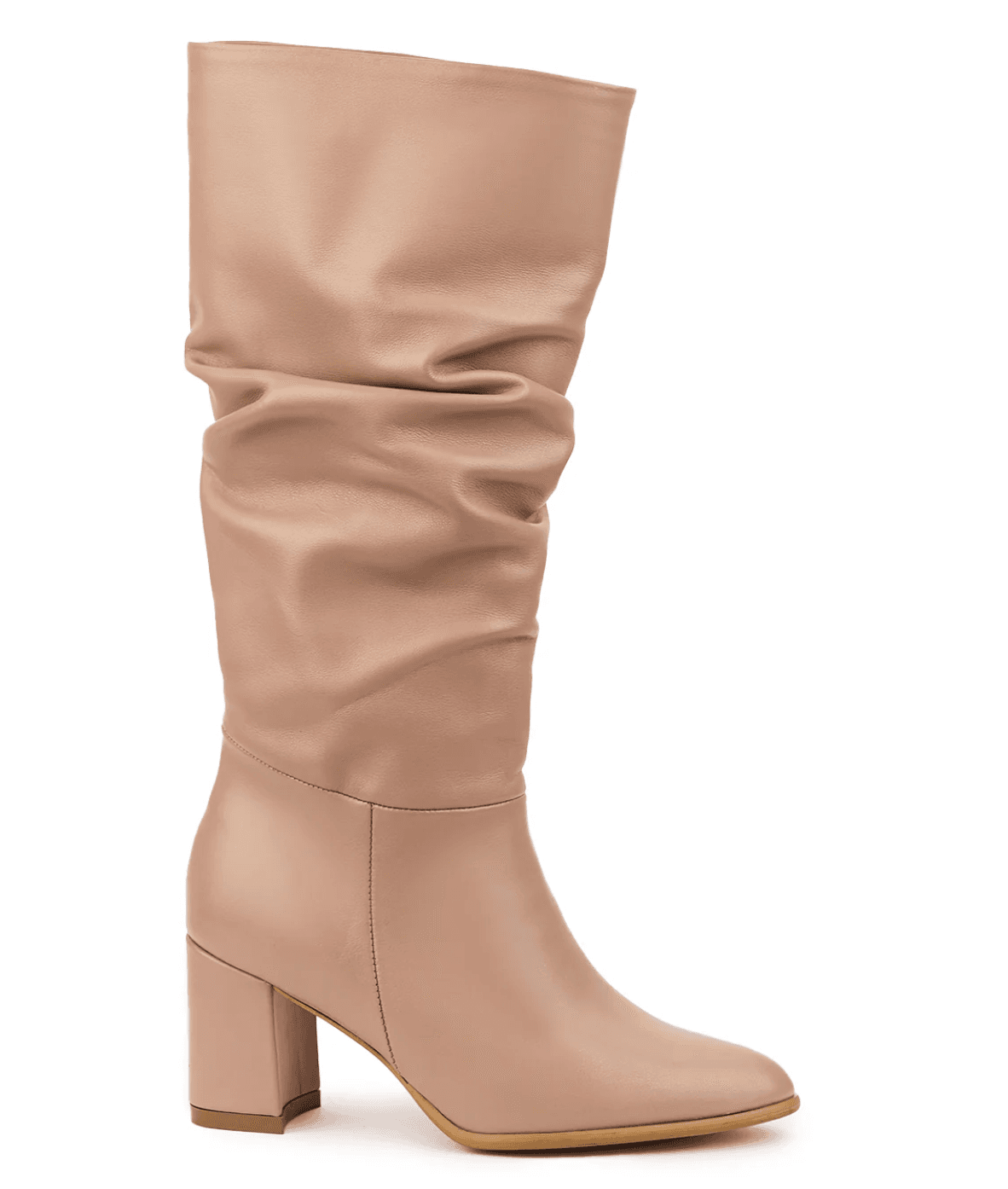 Nude Slouch Knee Boot