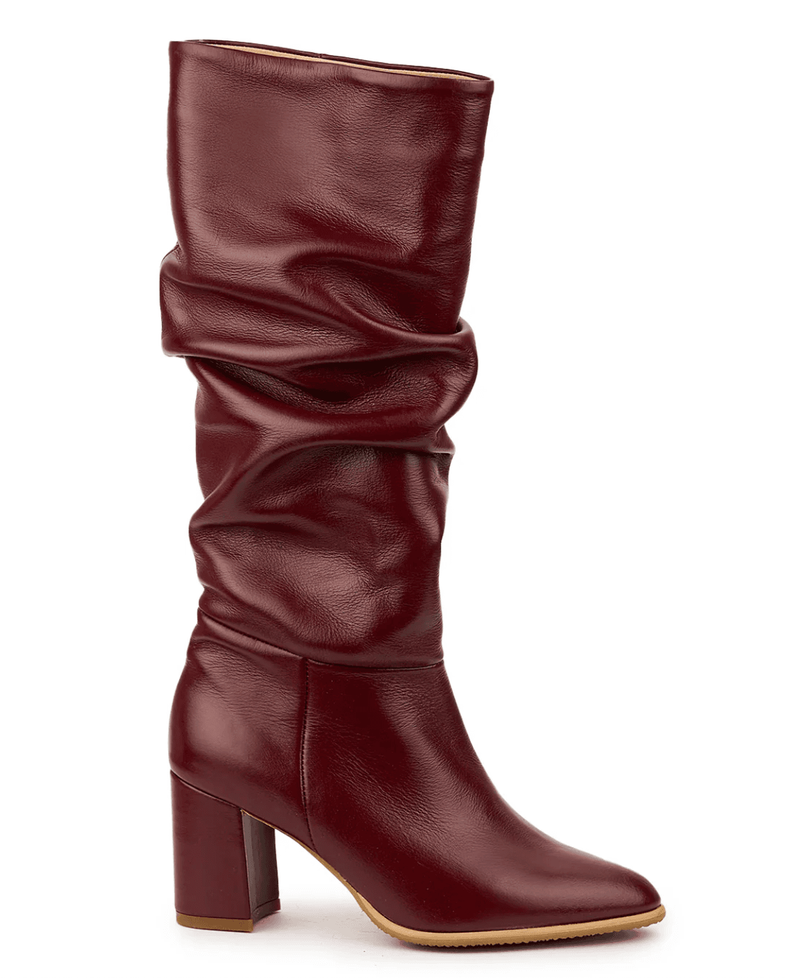 Bordeaux Slouch Knee Boot