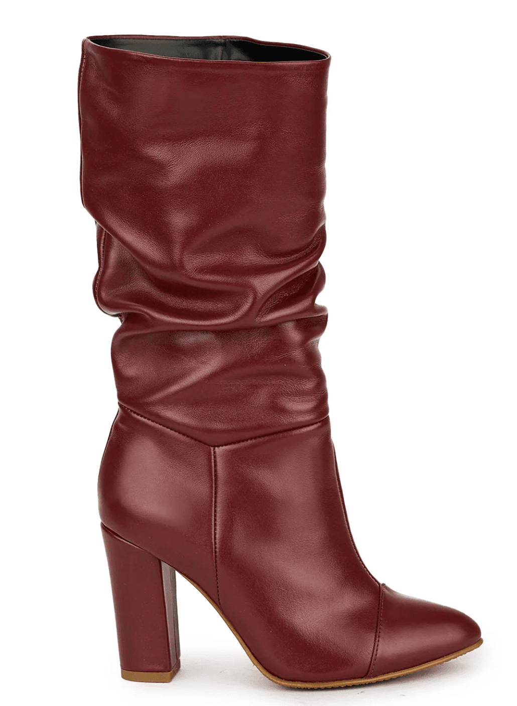Bordeaux Slouch Mid-Calf Boot