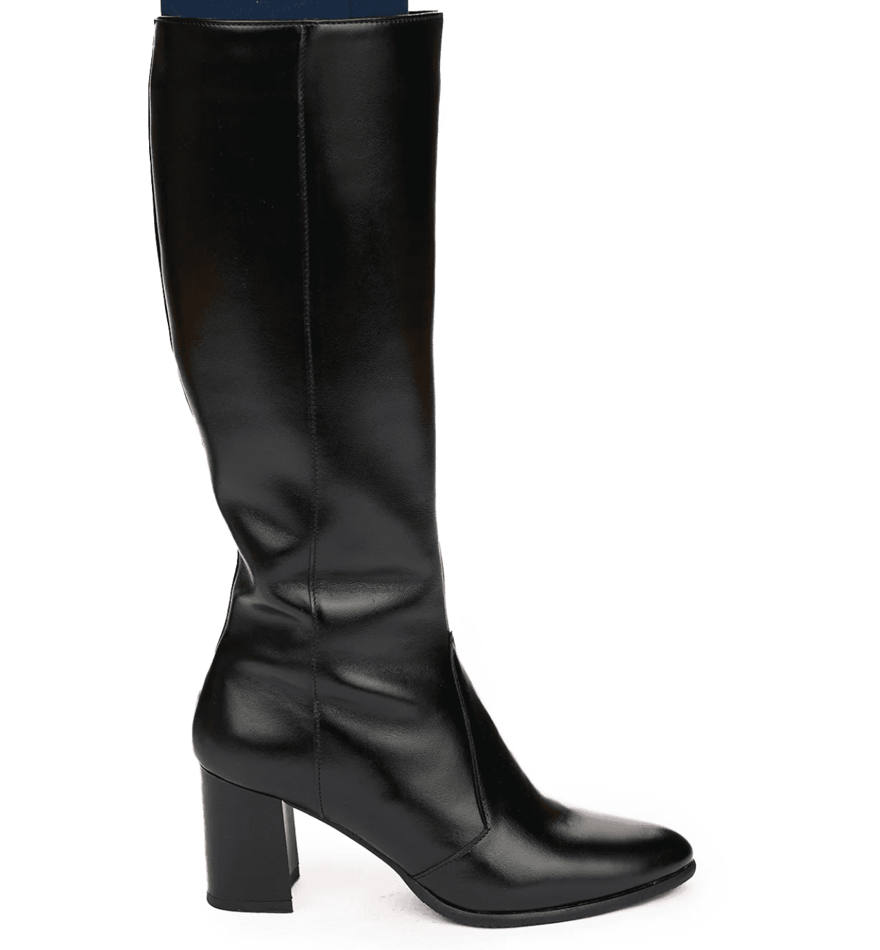 Structured Block Knee Boot