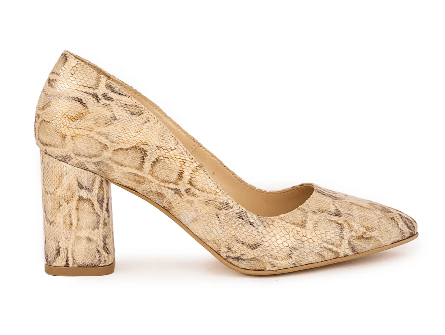 Snake Print Block Pump