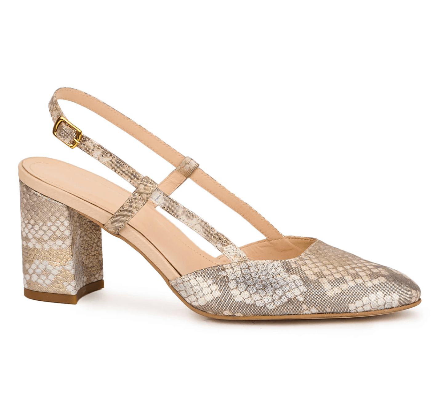 Snake Slingback Sandal
