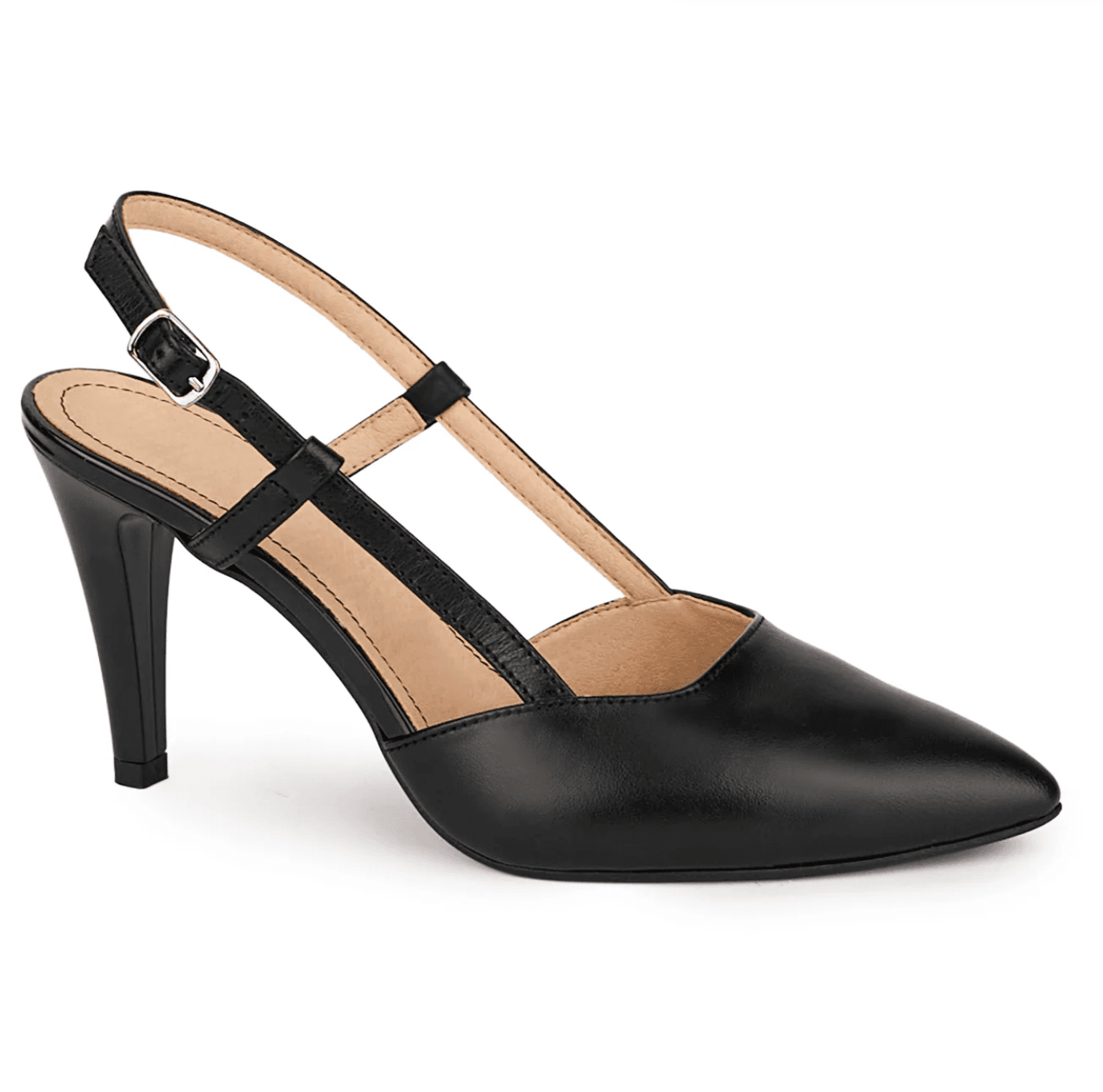 Black Slingback Stiletto