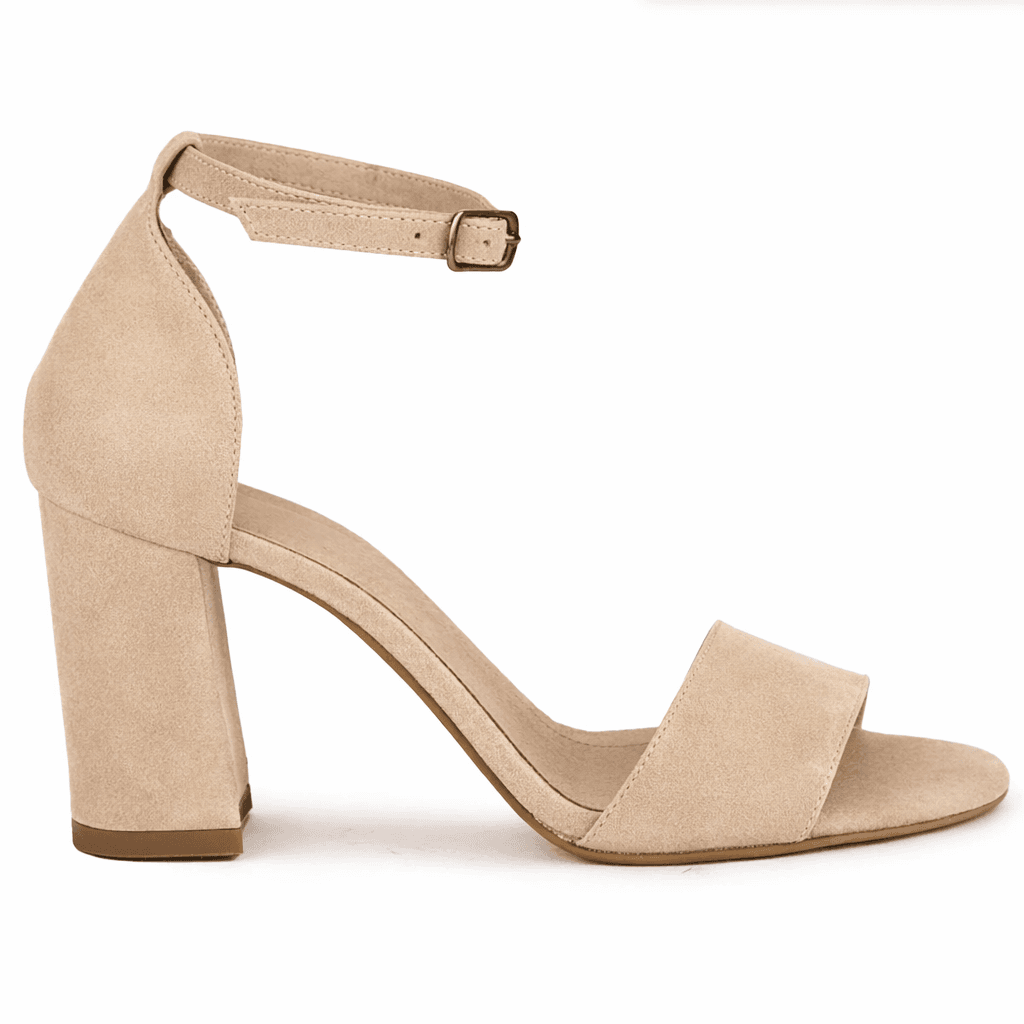 Coral Ankle-Strap Block Sandal (Custom)