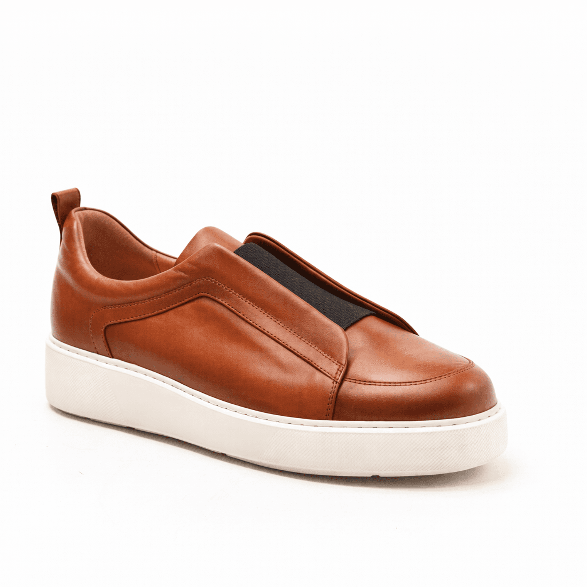 Navy Leather Slip-On Sneaker (Custom)