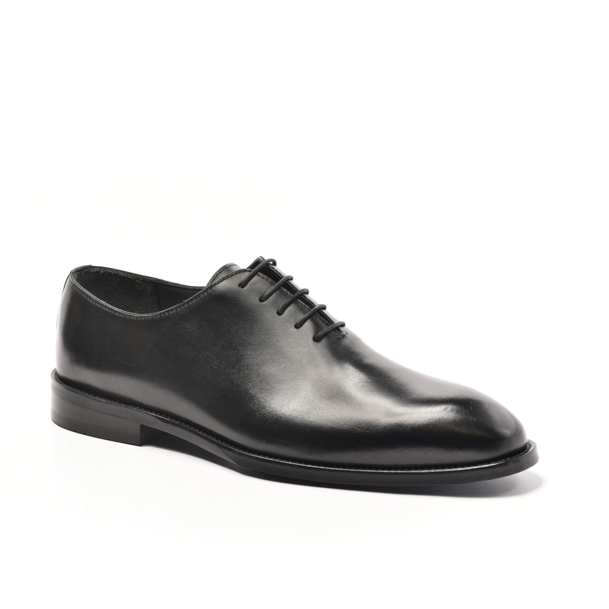 Black Plain Wholecut Oxford