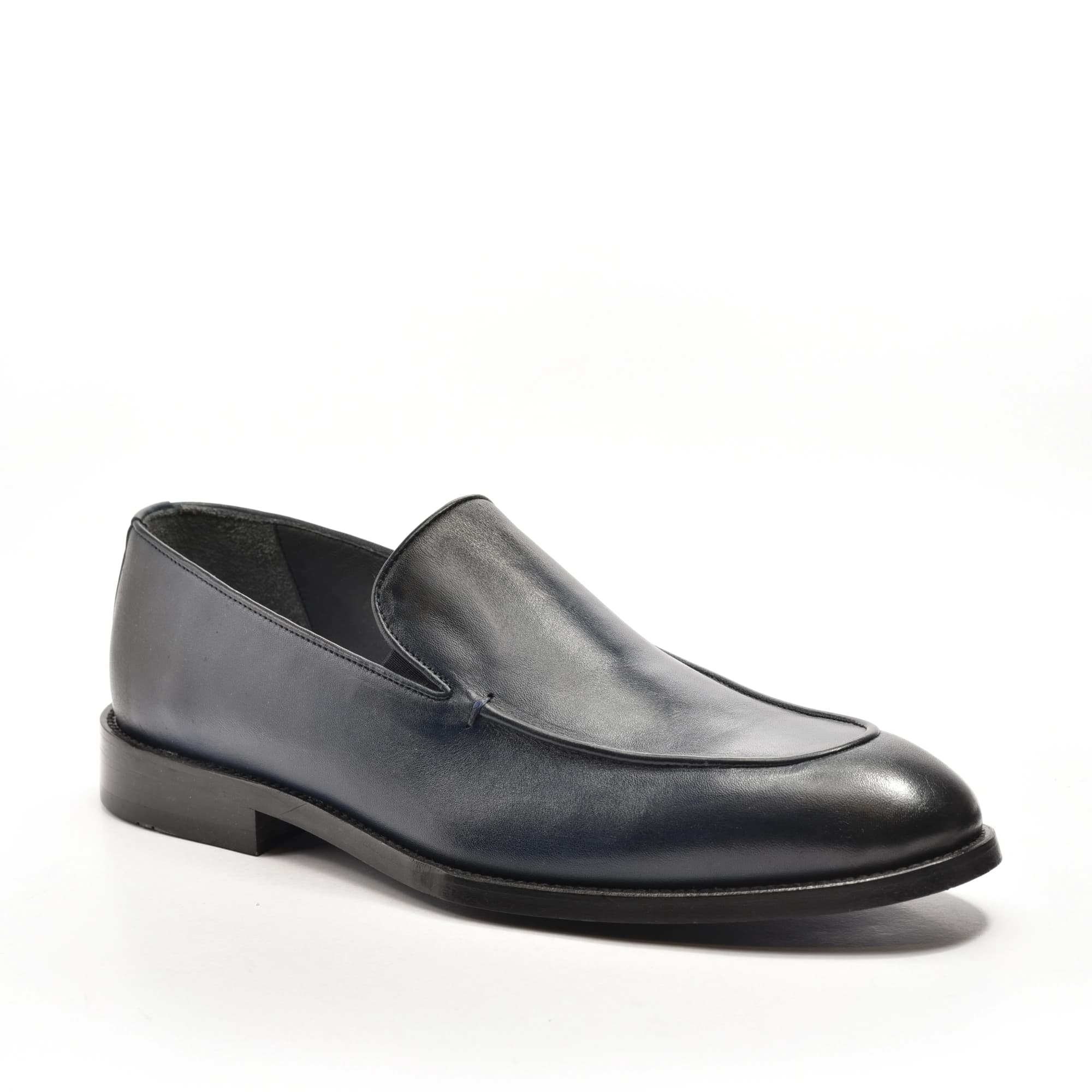 Plain Loafer in Navy Calf