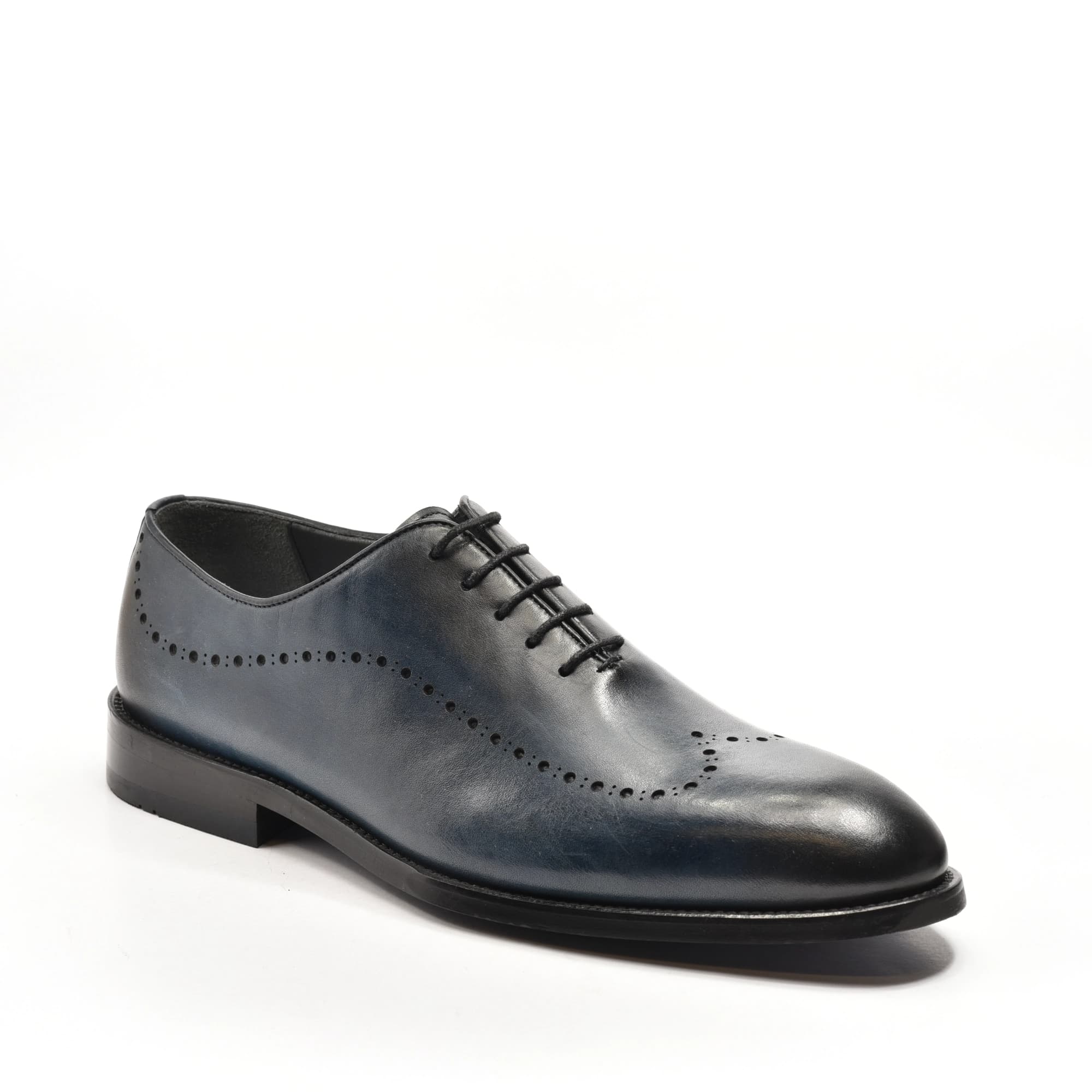 Fullbrogue Oxford in Navy Calf