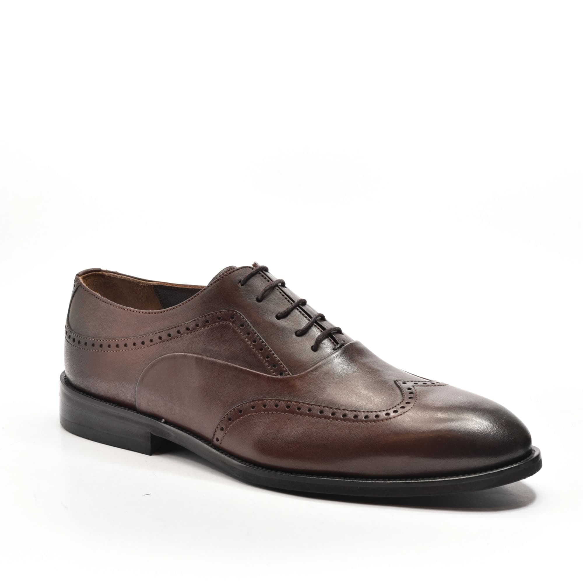 Fullbrogue Oxford in Dark Brown Burnished Calf